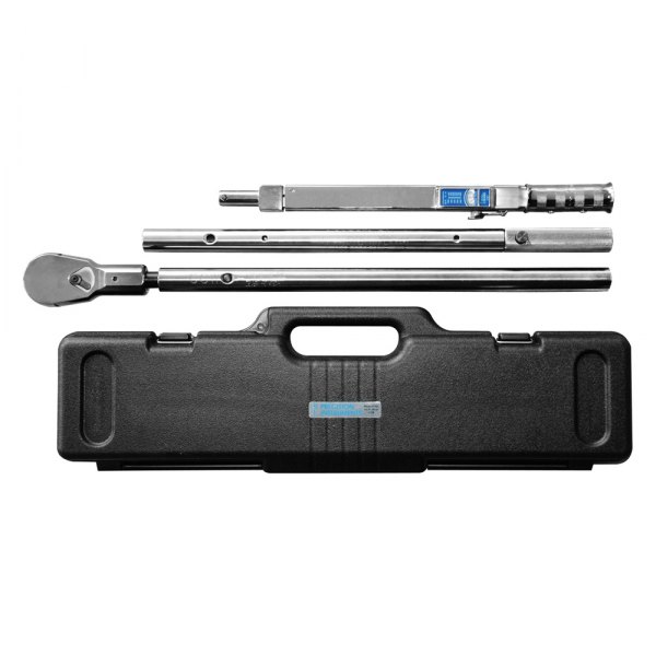 Precision Instruments® - 2-piece 3/4" Drive SAE 200 to 600 ft-lb Adjustable Split Beam Click Torque Wrench Kit