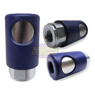 Prevost® IRC061201 - I-Style 1/4" (F) NPT x 1/4" 32 CFM Composite Push Button Regular Quick Coupler Body