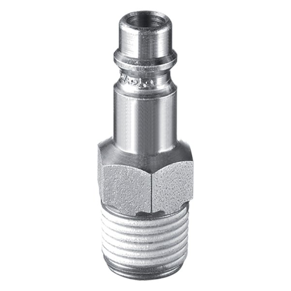 Prevost® - E-Style 1/4" (M) NPT x 7.2 - 7.4 Regular Quick Coupler Plug, 3 Pieces