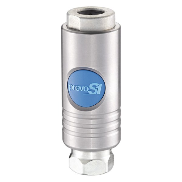 Prevost® - I-Style 1/2" (F) NPT x 1/2" 148 CFM Stainless Steel Push Button Anti-static Safety Quick Coupler Body
