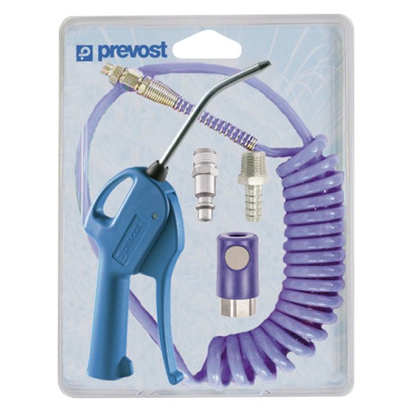 Prevost® - Pistol Handle Trigger Action Blow Gun Kit with Coiled Hose and IRP Plug