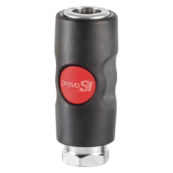 Prevost® - T-Style 3/8" (F) NPT x 3/8" 81 CFM Composite Push Button Anti-static Safety Quick Coupler Body