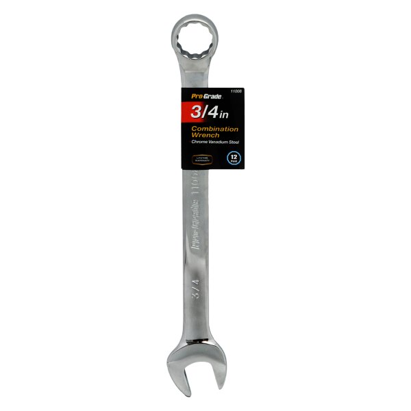 Pro-Grade® - 3/4" 12-Point Straight Head Chrome Combination Wrench
