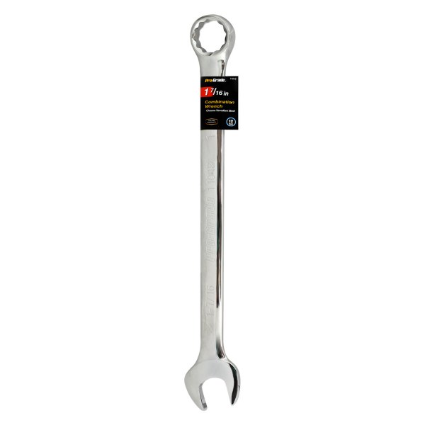 Pro-Grade® - 1-7/16" 12-Point Straight Head Chrome Combination Wrench