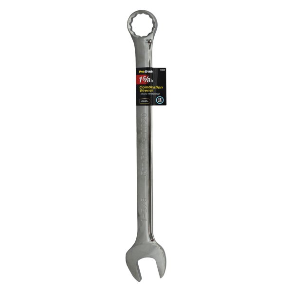 Pro-Grade® - 1-5/8" 12-Point Straight Head Chrome Combination Wrench