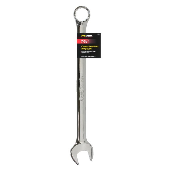 Pro-Grade® - 1-3/4" 12-Point Straight Head Chrome Combination Wrench