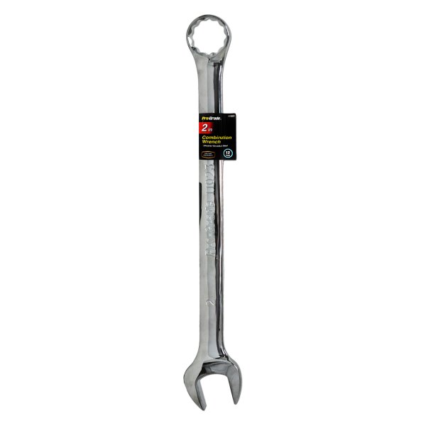 Pro-Grade® - 2" 12-Point Straight Head Chrome Combination Wrench