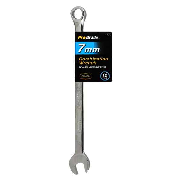 Pro-Grade® - 7 mm 12-Point Straight Head Chrome Combination Wrench