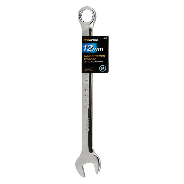 Pro-Grade® - 12 mm 12-Point Straight Head Chrome Combination Wrench