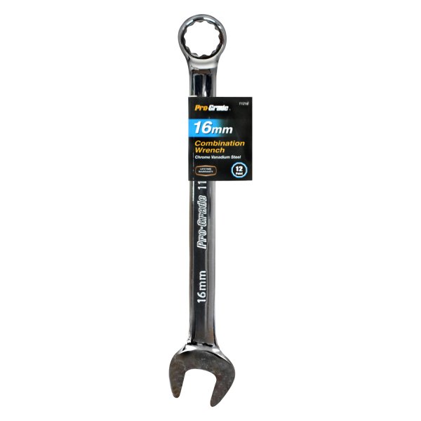 Pro-Grade® - 16 mm 12-Point Straight Head Chrome Combination Wrench