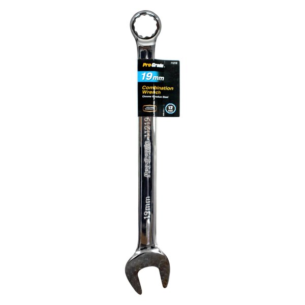 Pro-Grade® - 19 mm 12-Point Straight Head Chrome Combination Wrench