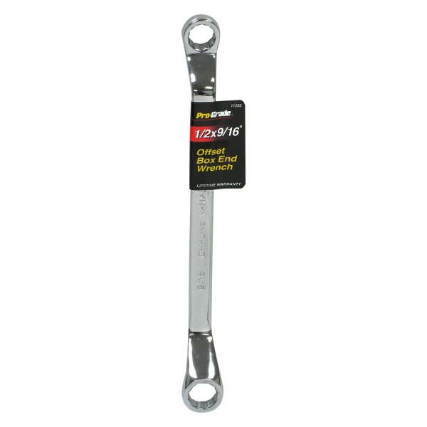 Pro-Grade® - 1/2" x 9/16" 12-Point Angled Head Double Box End Wrench