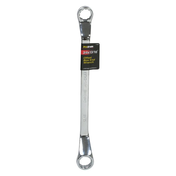 Pro-Grade® - 3/4" x 13/16" 12-Point Angled Head Double Box End Wrench