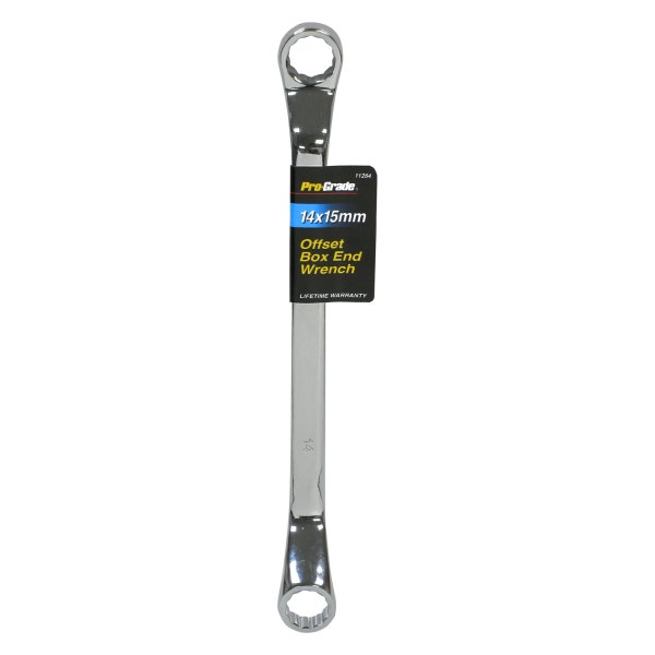 Pro-Grade® - 14 x 15 mm 12-Point Angled Head Double Box End Wrench