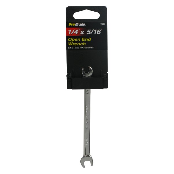 Pro-Grade® - 1/4" x 5/16" Rounded Chrome Double Open End Wrench