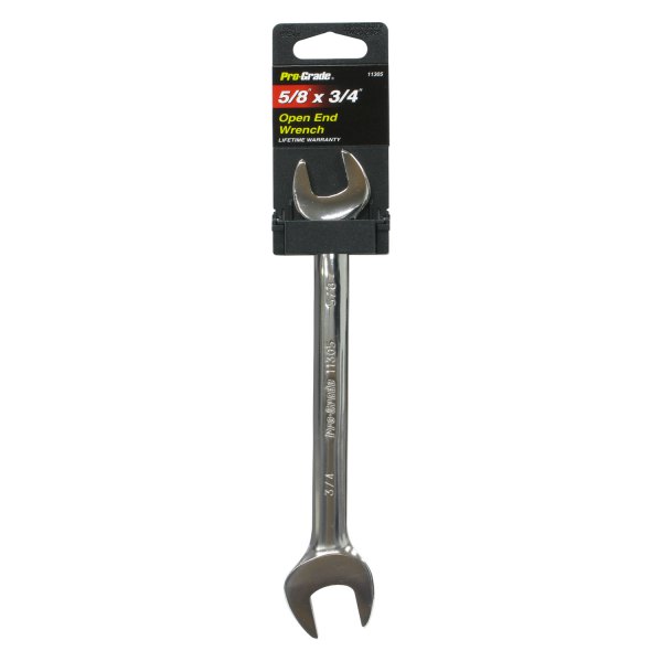 Pro-Grade® - 5/8" x 3/4" Rounded Chrome Double Open End Wrench