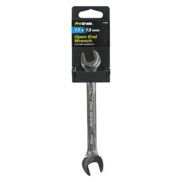 Pro-Grade® - 12 mm x 13 mm Rounded Chrome Double Open End Wrench