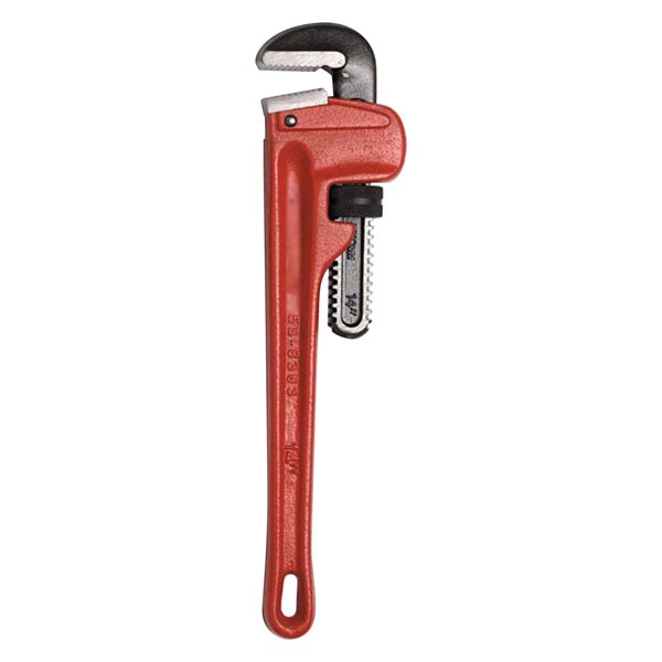 Pro-Grade® - 14" Serrated Jaws Cast Iron Straight Pipe Wrench
