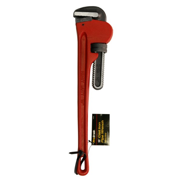 Pro-Grade® - 18" Serrated Jaws Cast Iron Straight Pipe Wrench