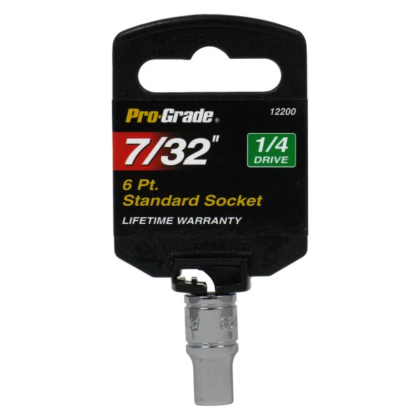 Pro-Grade® - 1/4" Drive 7/32" 6-Point SAE Standard Socket
