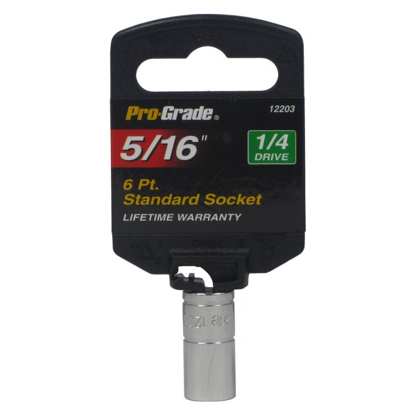 Pro-Grade® - 1/4" Drive 5/16" 6-Point SAE Standard Socket