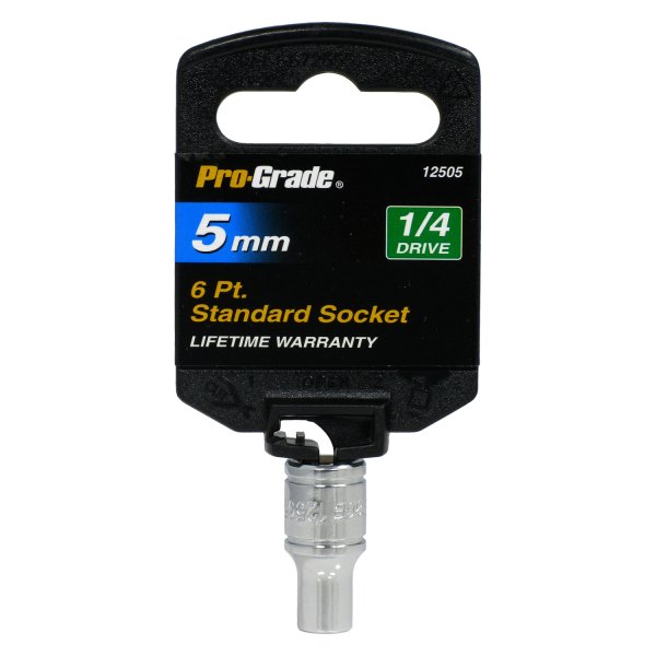 Pro-Grade® - 1/4" Drive 5 mm 6-Point Metric Standard Socket