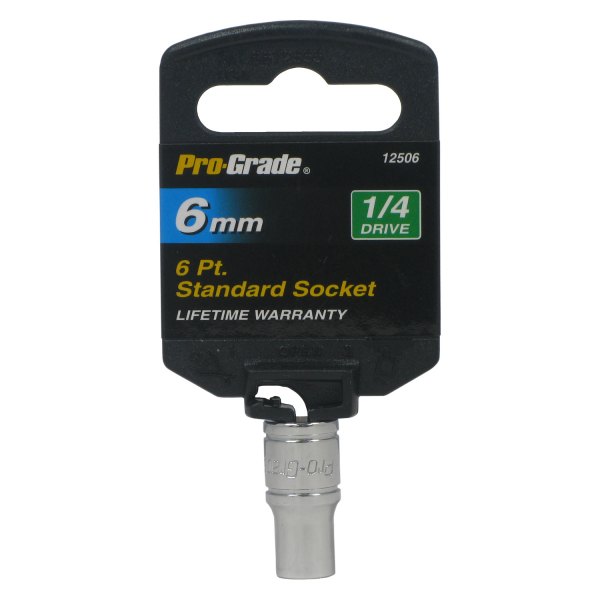 Pro-Grade® - 1/4" Drive 6 mm 6-Point Metric Standard Socket