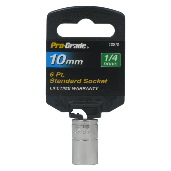 Pro-Grade® - 1/4" Drive 10 mm 6-Point Metric Standard Socket