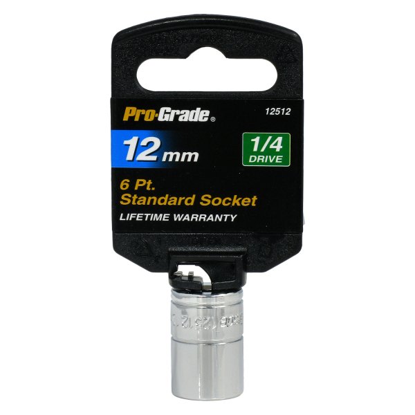 Pro-Grade® - 1/4" Drive 12 mm 6-Point Metric Standard Socket