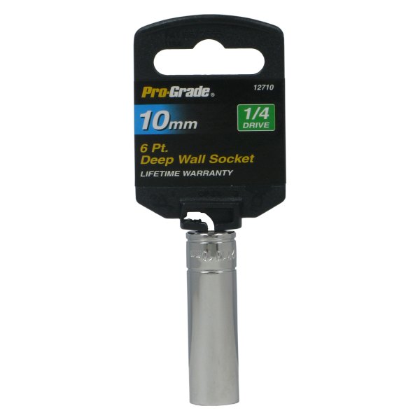 Pro-Grade® - 1/4" Drive 10 mm 6-Point Metric Deep Socket