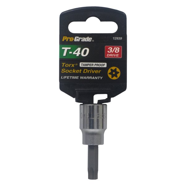 Pro-Grade® - 3/8" Drive T40 Torx (TR) Bit Socket