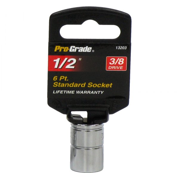 Pro-Grade® - 3/8" Drive 1/2" 6-Point SAE Standard Socket