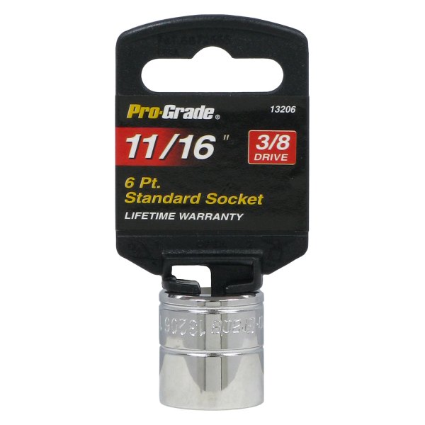 Pro-Grade® - 3/8" Drive 11/16" 6-Point SAE Standard Socket