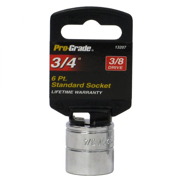 Pro-Grade® - 3/8" Drive 3/4" 6-Point SAE Standard Socket