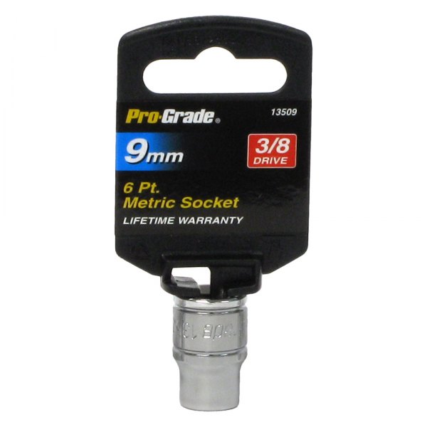 Pro-Grade® - 3/8" Drive 9 mm 6-Point Metric Standard Socket