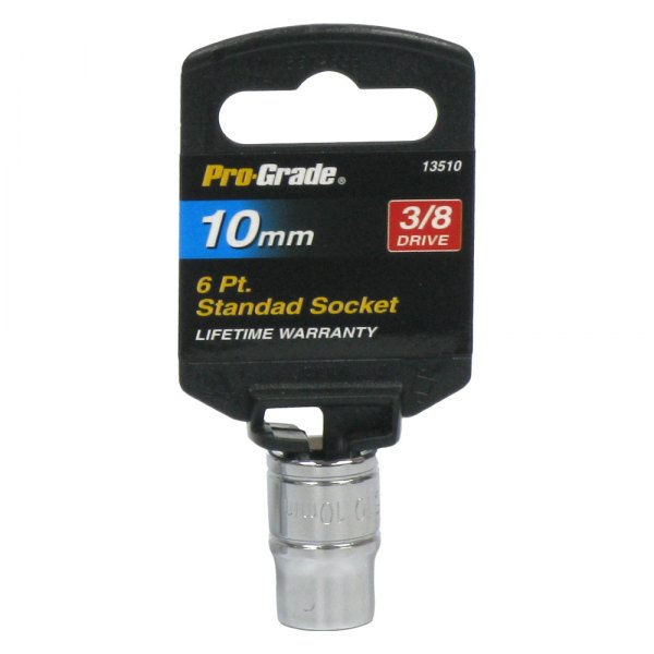 Pro-Grade® - 3/8" Drive 10 mm 6-Point Metric Standard Socket