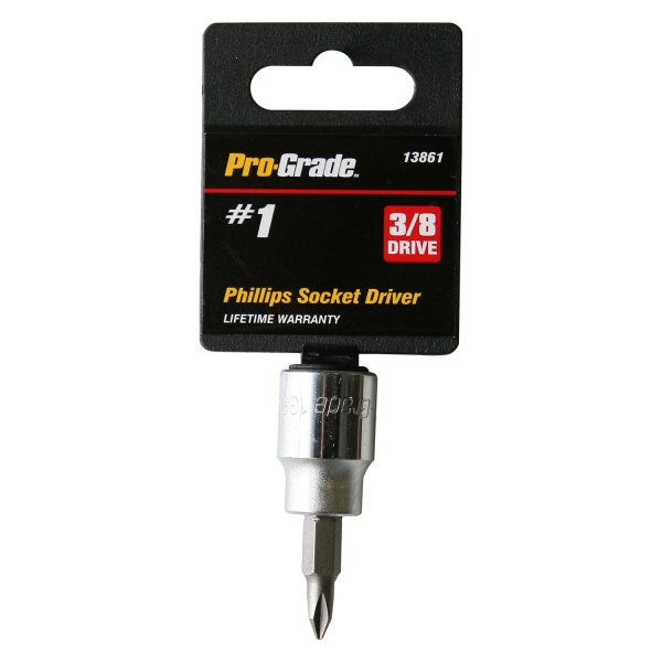 Pro-Grade® - 3/8" Drive #1 Phillips Bit Socket