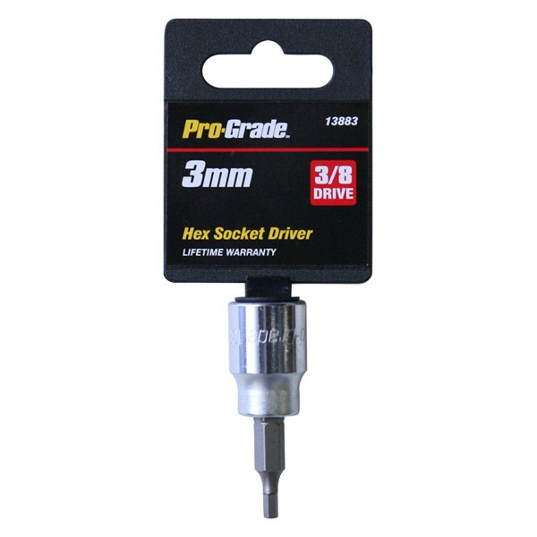 Pro-Grade® - 3/8" Drive 3 mm Metric Hex Bit Socket