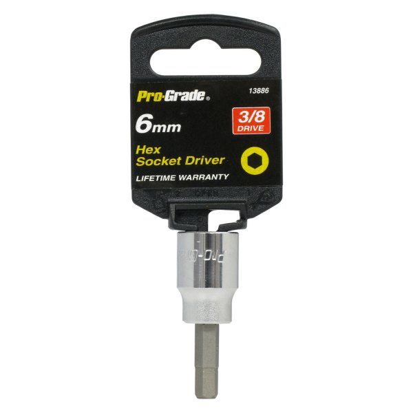 Pro-Grade® - 3/8" Drive 6 mm Metric Hex Bit Socket