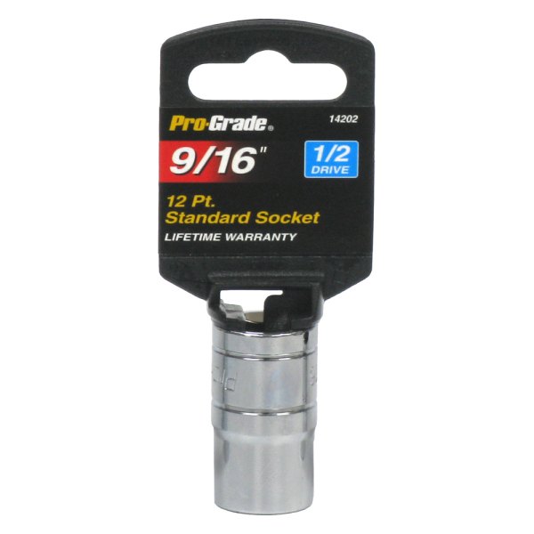 Pro-Grade® - 1/2" Drive 9/16" 12-Point SAE Standard Socket