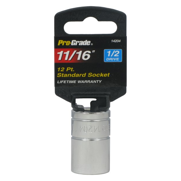 Pro-Grade® - 1/2" Drive 11/16" 12-Point SAE Standard Socket