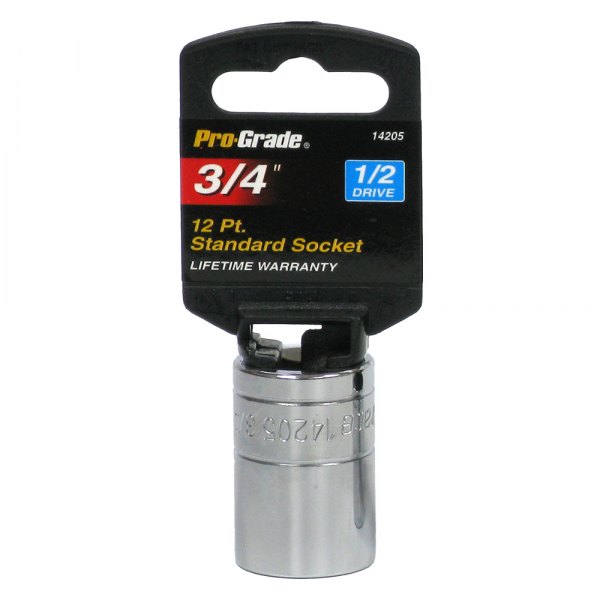 Pro-Grade® - 1/2" Drive 3/4" 12-Point SAE Standard Socket
