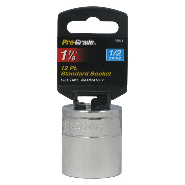 Pro-Grade® - 1/2" Drive 1-1/8" 12-Point SAE Standard Socket