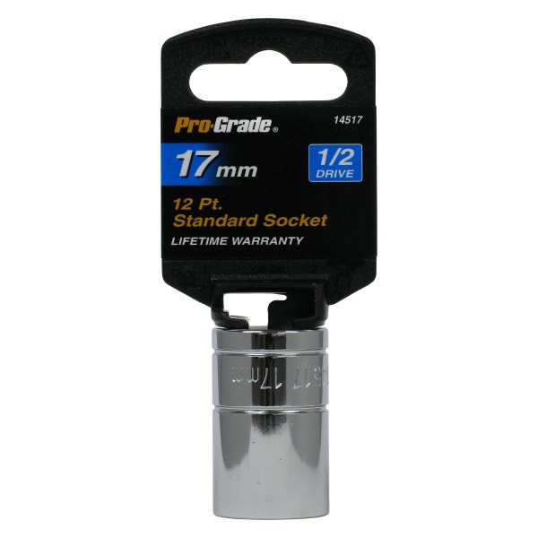 Pro-Grade® - 1/2" Drive 17 mm 12-Point Metric Standard Socket