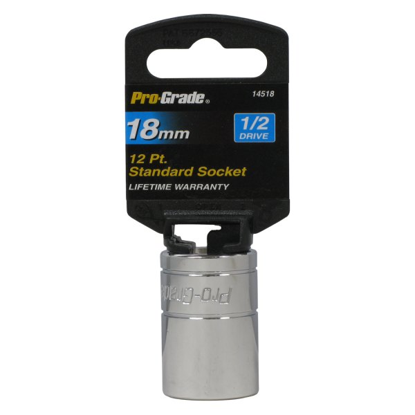 Pro-Grade® - 1/2" Drive 18 mm 12-Point Metric Standard Socket