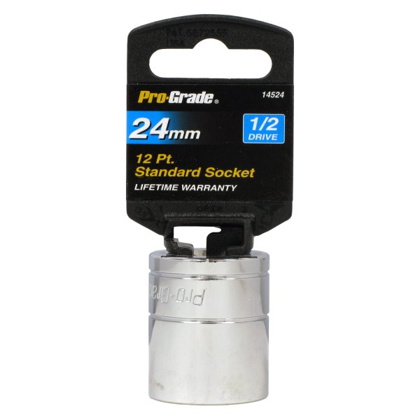 Pro-Grade® - 1/2" Drive 24 mm 12-Point Metric Standard Socket