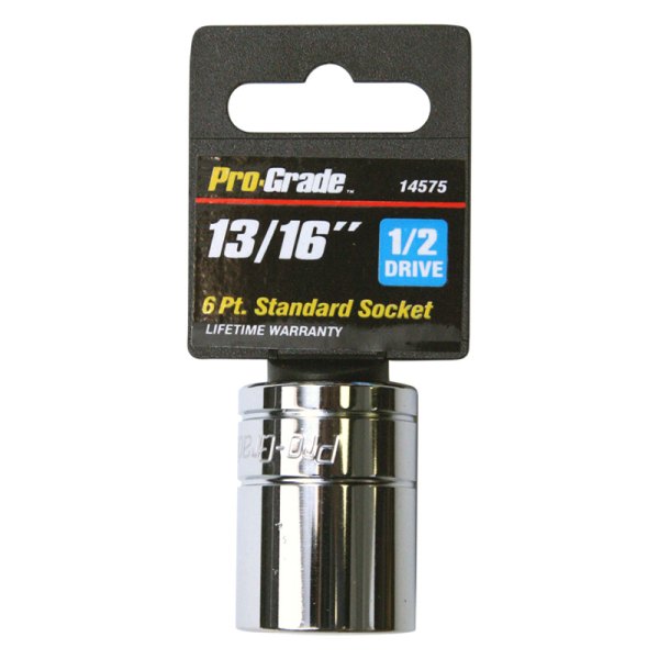 Pro-Grade® - 1/2" Drive 13/16" 6-Point SAE Standard Socket