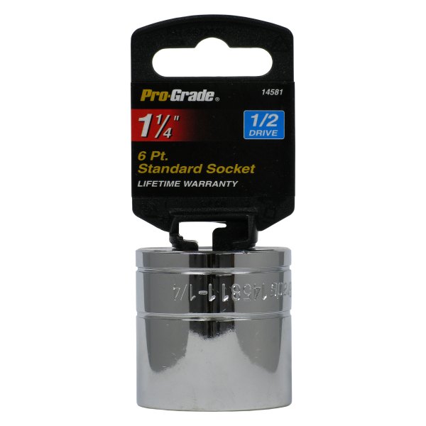 Pro-Grade® - 1/2" Drive 1-1/4" 6-Point SAE Standard Socket