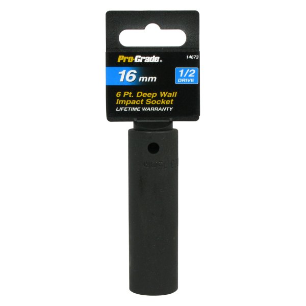 Pro-Grade® - 1/2" Drive Metric 6-Point Impact Socket