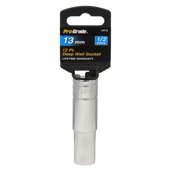 Pro-Grade® - 1/2" Drive 13 mm 12-Point Metric Deep Socket